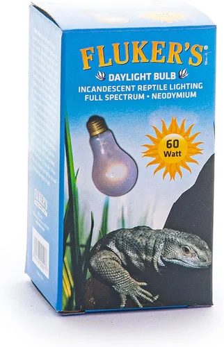 Miniatura 2 de Fluker's Iluminación incandescente para reptiles, bombilla de espectro completo para reptiles, fabricada con neodimio, proporciona luz infrarroja