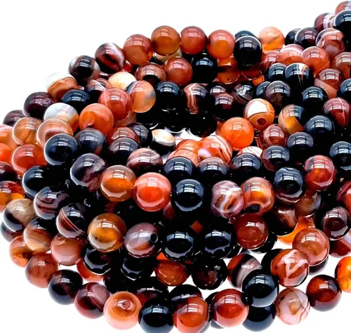 Miniatura 15 de Cuentas redondas naturales de aguamarina púrpura de 0.394 in materiales de bricolaje pulsera, collar, aretes, fabricación de cuentas de ágata