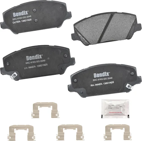 Miniatura 302 de Pastillas de freno delanteras cerámicas Bendix Priority1 CFC2302 para Hyundai Elantra 2021, Sonata 2022-2020, Kia K5 2023-2021