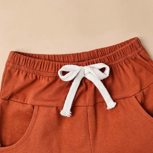 Miniatura 8 de Ropa para bebé niño pequeño, trajes de verano de manga corta, camiseta de retazos y pantalón con bolsillo, conjunto de 2 piezas, 12 meses a 4 años