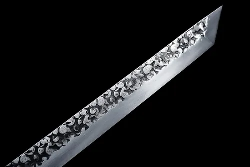Miniatura 7 de Espada de dragón negro fresco de 40 pulgadas, acero al carbono, hoja recta japonesa Ninjato