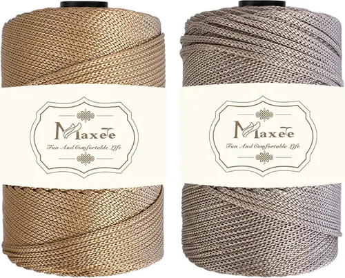 Miniatura 7 de Cordón de macramé premium de poliéster 3 mm × 218 yardas, cordón de macramé 100% polipropileno de 3 mm, ideal para crochet, colgadores de pared, 30