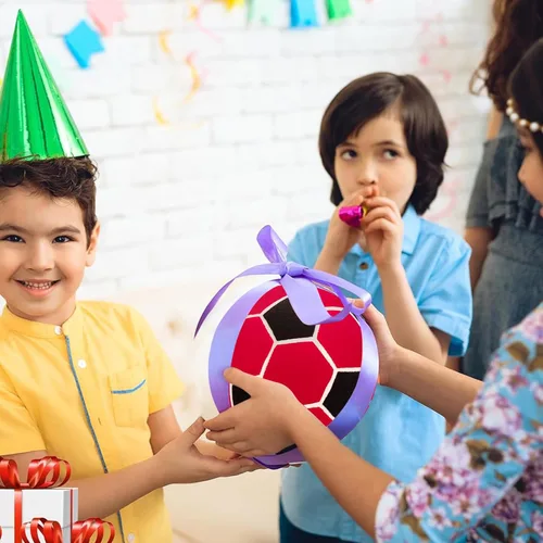 Miniatura 6 de Linkidea Balón de fútbol tamaño 4 para interior, pelota de fútbol suave para el interior de la casa, divertido regalo de fútbol para niños con bomba