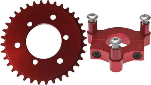 Miniatura 6 de Engranaje CNC de 36 dientes con adaptador de 1.5" adecuado para bicicleta motorizada de 60 cc, 66 cc, 80 cc (Negro)