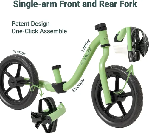 Miniatura 3 de Bicicleta de equilibrio de 12" verde