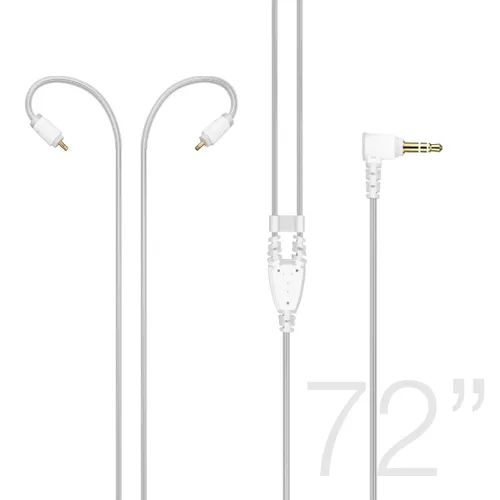 Miniatura 2 de MEE audio MX PRO Series M6 PRO 72 pulgadas Cable de audio estéreo de longitud extendida (transparente)
