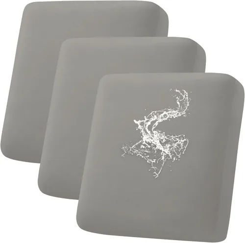 Miniatura 32 de hyha Fundas de cojín impermeables para sofá, funda elástica para asiento de sofá para perro, lavable, antideslizante, impermeable, fundas de cojín