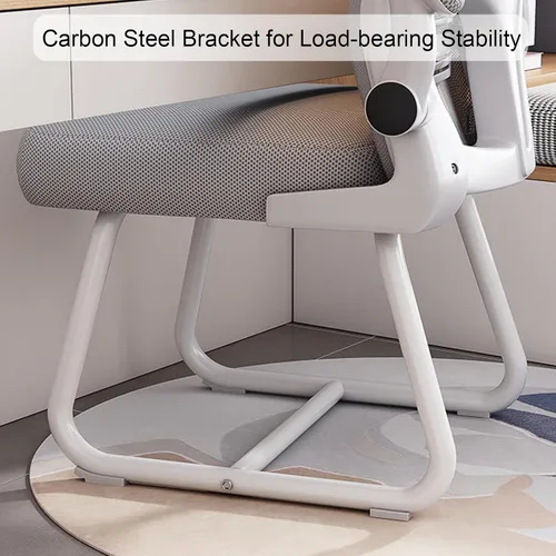 Miniatura 7 de Silla de oficina ergonómica, silla de escritorio con respaldo de malla alta con reposabrazos abatible de 90°, cómoda silla de trabajo, silla