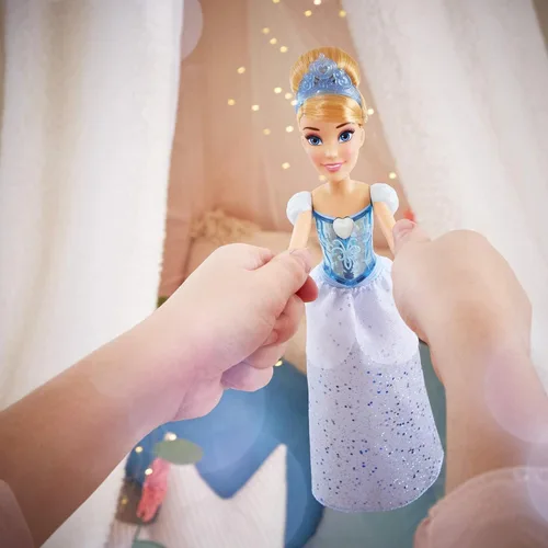 Miniatura 9 de Disney Princess Royal Shimmer - Muñeca de Cenicienta, muñeca de moda con falda y accesorios, juguete para niños a partir de 3 años