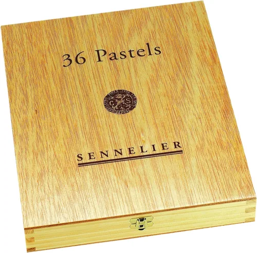 Miniatura 3 de SENNELIER Juego de caja de madera extra suave pastel francés para artistas profesionales, 36