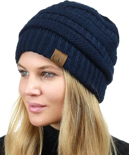 Miniatura 92 de C.C Trendy Warm Chunky Soft Stretch Cable Knit Beanie