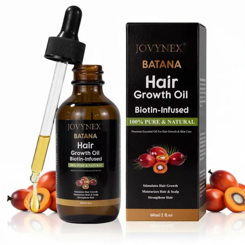 Batana - Aceite orgánico con biotina para el crecimiento del cabello, 2 onzas líquidas de aceite natural puro para el tratamiento del cabello más