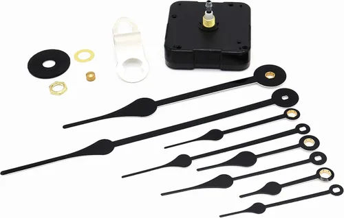 Miniatura 7 de Repuesto de reloj de cuarzo de pared para manualidades, incluye las agujas, 12888, con pilas, piezas de repuesto Negro