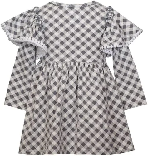 Miniatura 4 de Bonnie Jean Vestido de Acción de Gracias, vestido de calabaza a cuadros para bebés, niños pequeños y niñas pequeñas