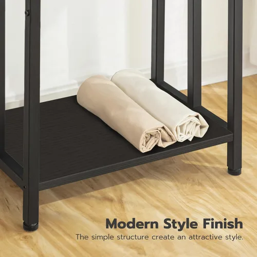 Miniatura 8 de HOOBRO Toallero de pie independiente, estante de manta de 3 niveles, soporte para mantas para baño, 16.9 pulgadas de largo x 11 pulgadas de ancho x