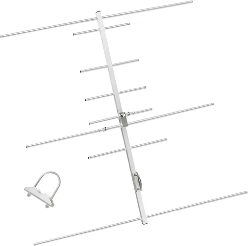 Miniatura 9 de Antena Yagi UHF TWAYRDIO 400-470Mhz, Antena Base Vertical de Alta Ganancia para Exteriores GMRS, Antena Yagi Direccional de 7dBi