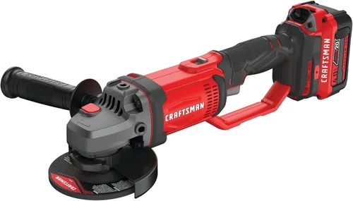 Miniatura 8 de CRAFTSMAN V20 Kit de herramientas de amoladora angular inalámbrica, 4-1/2 pulgadas, batería y cargador incluidos (CMCG400M1)