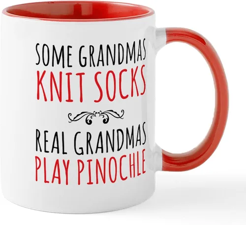 Miniatura 68 de CafePress Euchre Champ Mugs Taza de café de cerámica de 11 oz (11.0 fl oz)