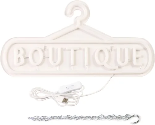Miniatura 5 de Balanar Letreros de neón de boutique para decoración de pared, letreros LED de negocios adecuados para tiendas de boutique, regalo de fiesta