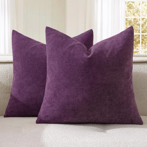 Miniatura 42 de MIULEE Juego de 2 fundas de almohada cuadradas decorativas de felpilla suave de 20 x 20 pulgadas para sofá, sala de estar y cama de color verde oliva
