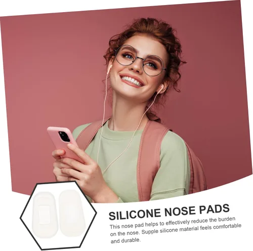 Miniatura 7 de GLEAVI 36 pares de almohadillas de silicona para la nariz, cojín antideslizante y suaves agarres de nariz para anteojos, gafas de sol, duraderas