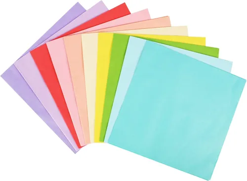 Miniatura 8 de Simetufy 60 hojas de papel de seda pastel para manualidades, arte y envoltura de regalos, 20 x 20 pulgadas Colores pastel