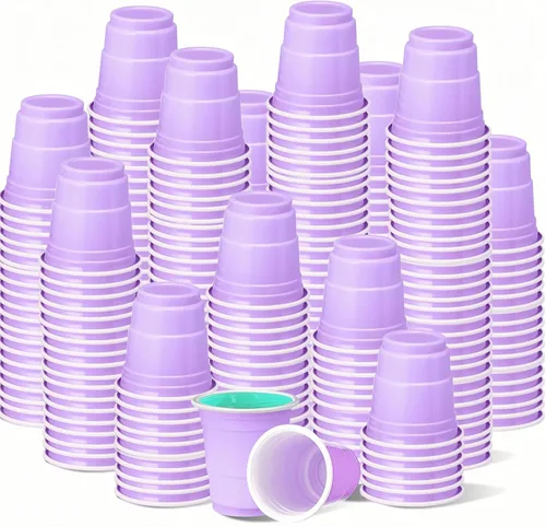 Miniatura 45 de 500 piezas Vasos de Chupito de Plástico Lake Bule de 2 onzas vasos de chupito azules Revelación de Género vasos de chupito desechables para beber