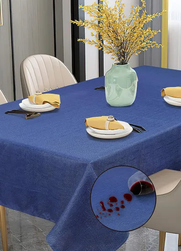 Miniatura 6 de Violet Linen Patrón europeo de lino sintético sólido, poliéster, repelente al agua, a prueba de derrames, sin arrugas, tela suave antiencogimiento