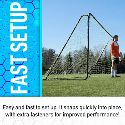 Miniatura 23 de Franklin Sports Porterías de fútbol de competición – Porterías de fútbol de acero portátiles para patio trasero – Portería de fútbol para adultos +