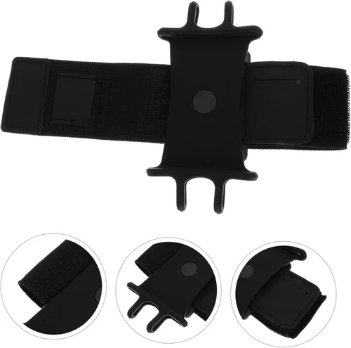Miniatura 8 de Homoyoyo Pulsera giratoria de silicona para teléfono móvil, para deportes al aire libre, para correr, trotar, ciclismo, gimnasio, antebrazo, soporte