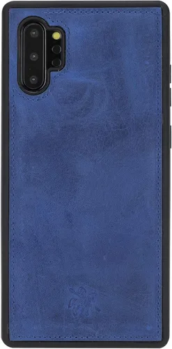 Miniatura 245 de Venito Lucca - Funda de piel compatible con Samsung Galaxy Note 10 (6,3 pulgadas), extra segura, con cubierta trasera acolchada, cocodrilo negro