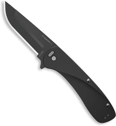 Miniatura 2 de OUTDOOR EDGE RAZOR VX1 - Cuchillo de bolsillo plegable EDC asistido con hoja reemplazable Hoja de acero inoxidable de 3 pulgadas, mango de Negro