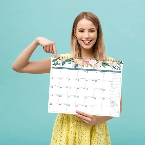 Miniatura 7 de Calendario 2026 – Calendario de pared 2026, enero 2026 – diciembre 2026, calendario de pared de 12 meses, 14.6 x 11.5 pulgadas, encuadernación
