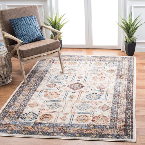 Miniatura 6 de SAFAVIEH Bijar Collection BIJ653B - Alfombra tradicional oriental, envejecida, no desprende pelusa, 2 pies 3 pulgadas x 10 pies, color azul