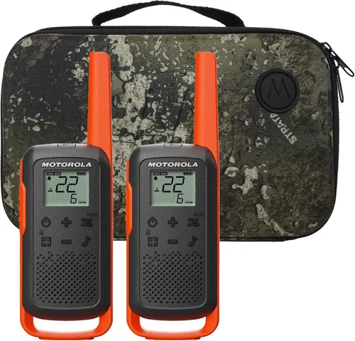 Motorola Talkabout T275 Radios de dos vías (paquete de 2) – Alcance de 40 km, recargable, walkie Talkie para exteriores, alertas meteorológicas