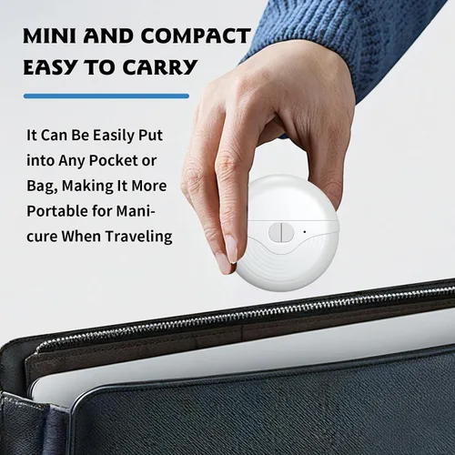 Miniatura 4 de Cortaúñas eléctrico, cortaúñas automático de 3 velocidades para uñas finas y gruesas, luz LED y almacenamiento de restos de uñas, recortadora
