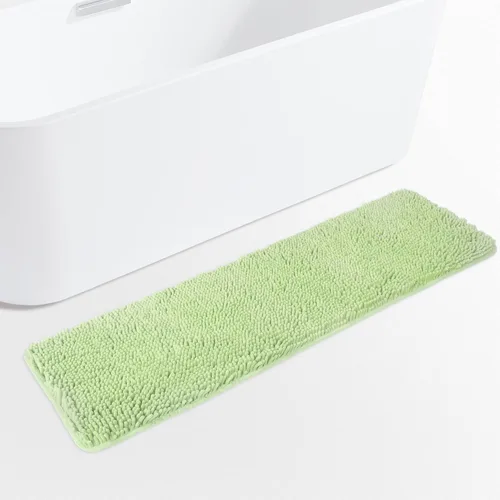 Miniatura 116 de Yeaban Alfombra de pasillo de baño de 24 x 72 pulgadas, antideslizante, alfombra de baño larga de felpilla gruesa, absorbente y lavable, alfombra