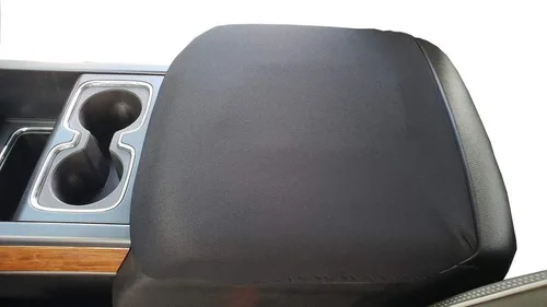 Miniatura 10 de Car Console Covers Plus Diseñado para todos los modelos de asiento de cubo GMC Sierra 2014-2023, funda de neopreno para consola central, hecha a Gris