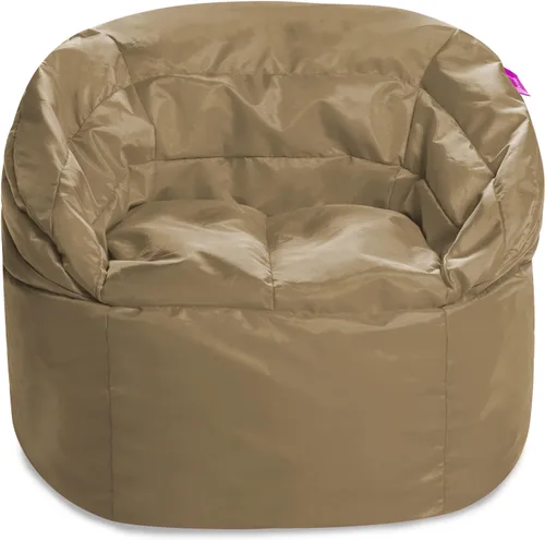 Miniatura 132 de Posh Beanbags - Sillón puff grande, 38 pulgadas, color azul rey sólido Nylon suave - Azul real