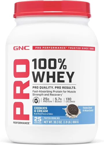 Miniatura 24 de GNC Pro Performance 100% proteína de suero en polvo Apoya el metabolismo saludable y la recuperación muscular magra Chocolate Supreme 12