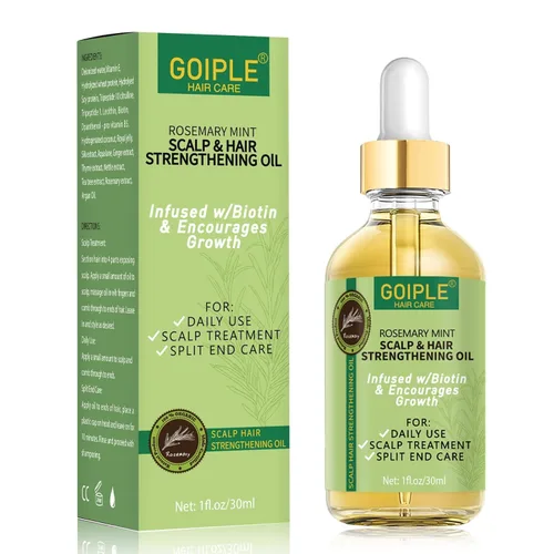 WOZUTUNT Aceite de romero, 1 onza líquida, aceite natural para el crecimiento del cabello con aceites esenciales, tratamiento nutritivo para puntas