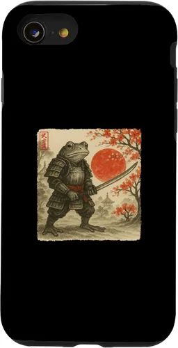 Miniatura 18 de Frog Samurai Japanese Warrior Costume Sumi-e Art Funny Case for iPhone 16