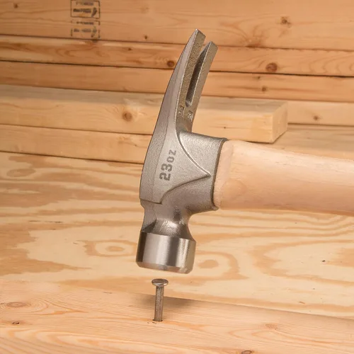 Miniatura 5 de ESTWING Pro California Hammer - Martillo de garra de 23 onzas con cara lisa y mango de madera de nogal - MRW23LS