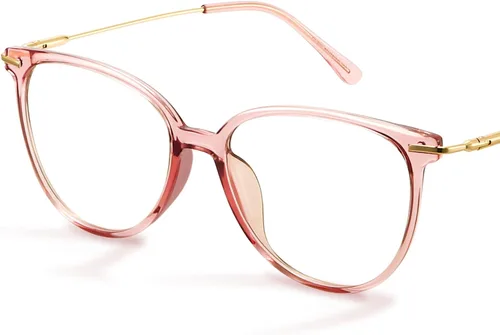 Miniatura 12 de Gaoye - Gafas de bloqueo de luz azul - Marcos redondos TR90 de moda, brazos de metal, protección UV400 - Estuche suave a juego