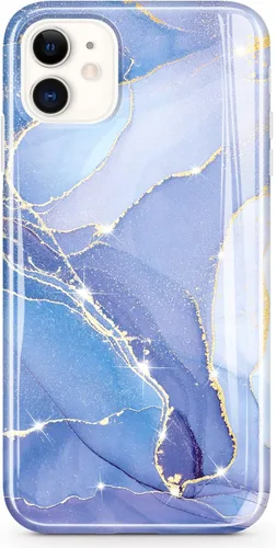 Funda para iPhone 11 con purpurina dorada, delgada, a prueba de golpes, flexible, funda de TPU de silicona suave para iPhone 11 de 6.1 pulgadas,