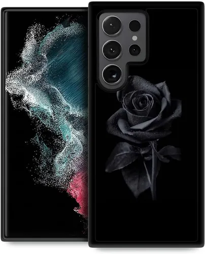 Miniatura 51 de DJSOK Funda compatible con Samsung Galaxy S22 Ultra, diseño con patrón de parachoques trasero, esquinas reforzadas antiarañazos, caver de TPU suave
