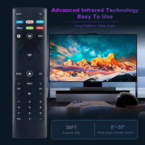 Miniatura 6 de XRT140R - Control remoto de repuesto compatible con VIZIO SmartCast TV M50Q7-H1 M55Q7-H1 M55Q8-H1 P85QX-H1 M65Q7-H1 M65Q8-H1 M506X-H9 M506XH9
