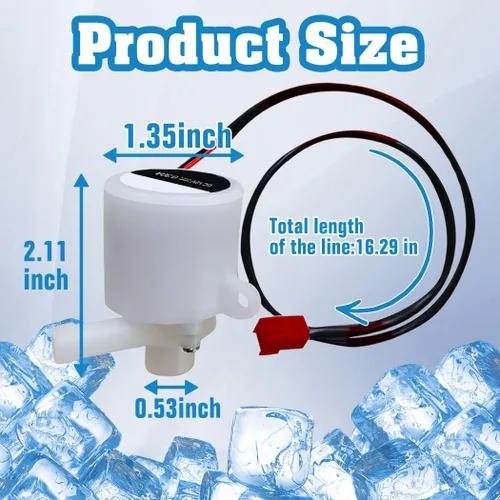 Miniatura 2 de HZB-12A/25BF ZLWB-12 Máquina de hielo Bomba de agua para máquina de hielo en bala pequeña para el hogar HZB-25BF/ HZB-13F/ HZB-20FA
