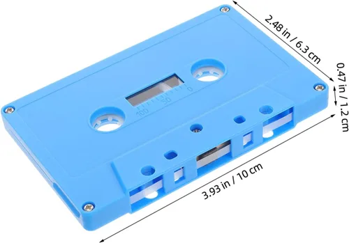 Miniatura 2 de Caja de decoración de cinta retro, 2 unidades, cinta de casete, almacenamiento de música, decoración de fiesta, casete en blanco, audio