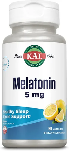 Miniatura 8 de KAL Pastillas de melatonina de 5 mg de ayuda para dormir, suplemento de melatonina que apoya la calidad del sueño, relajación calmante y un ciclo